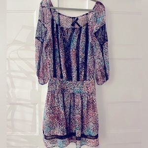 BCBG Max Azria off the shoulder floral dress size XS